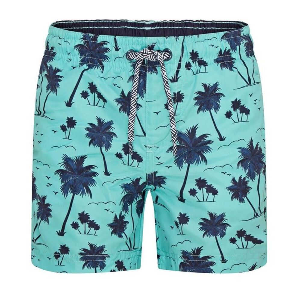 RIPT Essentials Boys Palm Tree Swim Shorts / Green